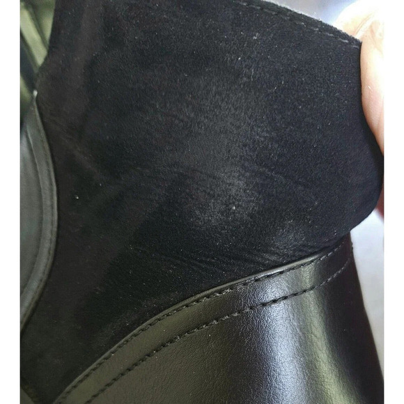 Zara Black Leather & Suede Chelsea Ankle Boots EUR 40 US 8 Basic Collection - Picture 9 of 9